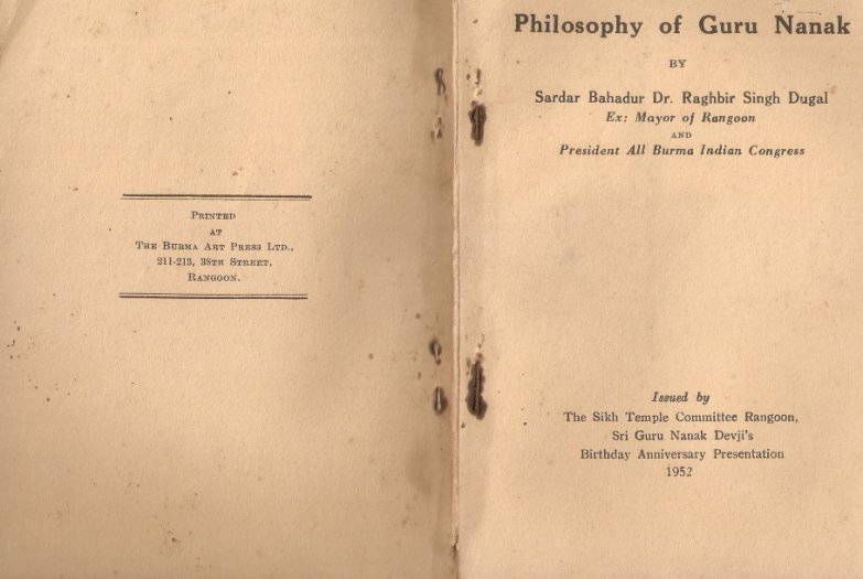 Cover of Philosophy of Guru Nanak
